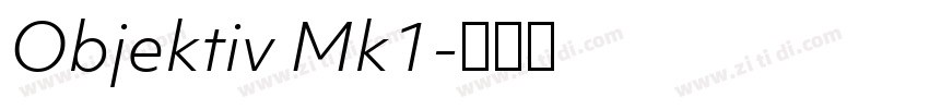 Objektiv Mk1字体转换